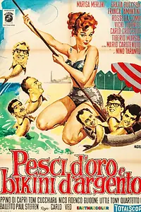 Главный постер фильма «Золотые рыбки и серебряные бикини (1961)»