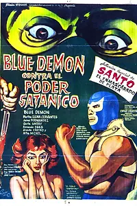 Постер к фильму «Blue Demon vs. el poder satánico (1966)»