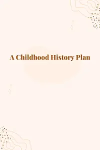 Главный постер фильма «A Childhood History Plan (2024)»