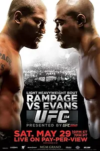 Главный постер фильма «UFC 114: Rampage vs. Evans (2010)»