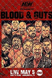 Главный постер фильма «All Elite Wrestling: Blood and Guts (2021)»