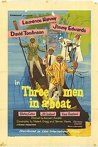 Главный постер мультфильма «Трое в лодке, не считая собаки (1956)»