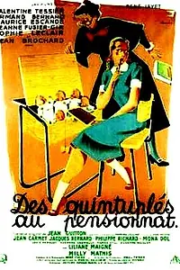 Постер к фильму «Des quintuplés au pensionnat (1953)»