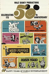Главный постер мультфильма «Walt Disney's 50th Anniversary Show (1973)»