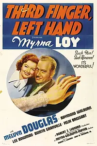 Главный постер фильма «Третий палец, левая рука (1940)»
