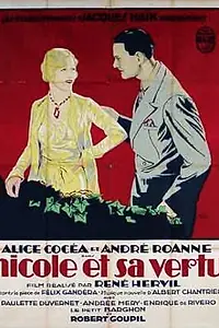 Главный постер фильма «Nicole et sa vertu (1932)»