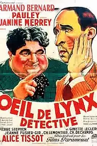 Главный постер фильма «Oeil de lynx, détective (1936)»