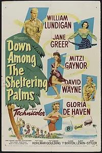Постер к фильму «Down Among the Sheltering Palms (1953)»