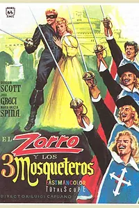 Главный постер фильма «Зорро и три мушкетера (1963)»