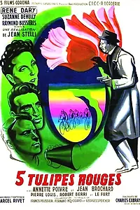 Главный постер фильма «Пять красных тюльпанов (1949)»