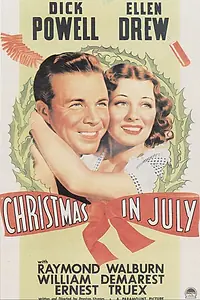 Главный постер фильма «Рождество в июле (1940)»