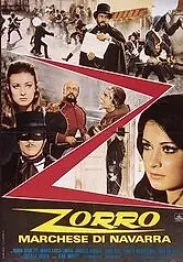 Главный постер фильма «Зорро, маркиз Наваррский (1969)»