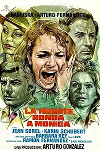 Главный постер фильма «Смерть преследует Монику (1976)»