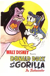 Главный постер мультфильма «Дональд Дак и горилла (1944)»