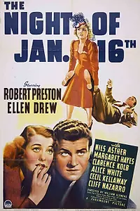 Постер к фильму «Ночью 16-го января (1941)»