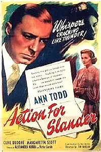 Постер к фильму «Action for Slander (1937)»