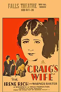 Главный постер фильма «Craig's Wife (1928)»