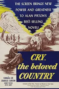 Главный постер фильма «Заплачь, любимая страна (1951)»