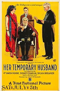 Главный постер фильма «Её временный муж (1923)»