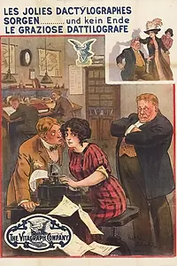 Главный постер фильма «Эти несносные стенографистки (1913)»