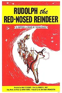 Главный постер мультфильма «Рудольф, олененок с красным носом (1948)»