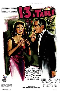 Главный постер фильма «Тринадцать за столом (1955)»