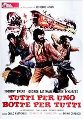 Главный постер фильма «Три мушкетера на Диком Западе (1973)»