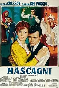 Главный постер фильма «Бессмертные мелодии — Масканьи (1952)»