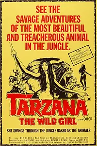 Постер к фильму «Тарзана, дикая девочка (1969)»