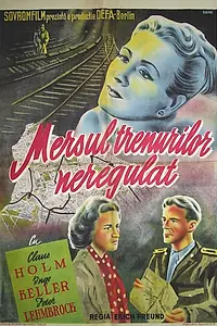 Постер к фильму «Поезда идут нерегулярно (1951)»
