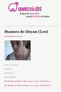Постер к фильму «Les Stances de Dzyan (2004)»