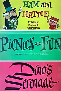 Главный постер мультфильма «Picnics Are Fun and Dino's Serenade (1959)»
