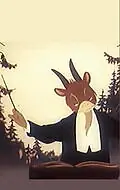 Постер к мультфильму «Козёл-музыкант (1954)»