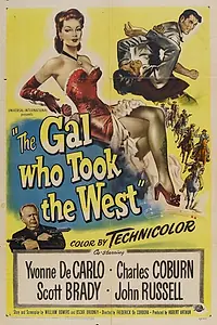 Главный постер фильма «Девушка, которая завоевала Запад (1949)»
