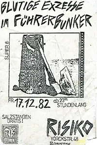 Главный постер фильма «Кровавые эксцессы в бункере Фюрера (1982)»