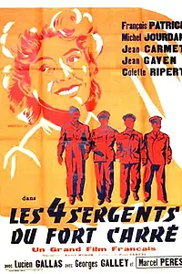 Главный постер фильма «Les quatre sergents du Fort Carré (1952)»