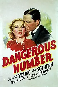 Главный постер фильма «Опасный номер (1937)»