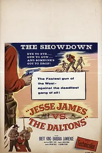Главный постер фильма «Джесси Джеймс против Далтонов (1954)»