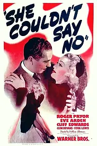 Главный постер фильма «Она не могла сказать нет (1940)»