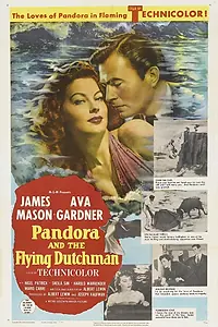 Главный постер фильма «Пандора и Летучий Голландец (1951)»