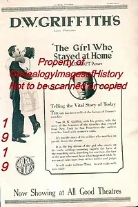 Постер к фильму «Девушка, оставшаяся дома (1919)»