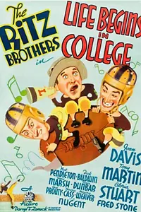 Постер к фильму «Жизнь начинается в колледже (1937)»