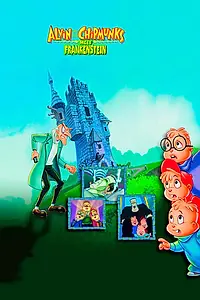 Постер к мультфильму «Элвин и бурундуки встречают Франкенштейна (1999)»