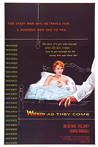 Главный постер фильма «Wicked as They Come (1956)»