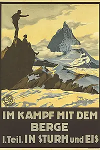 Постер к фильму «Im Kampf mit dem Berge - 1. Teil: In Sturm und Eis - Eine Alpensymphonie in Bildern (1921)»
