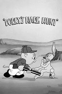 Постер к мультфильму «Порки охотится на зайцев (1938)»