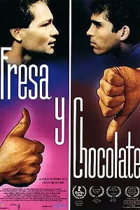 Главный постер фильма «Клубничное и шоколадное (1993)»