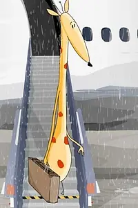 Главный постер мультфильма «Une girafe sous la pluie (2007)»