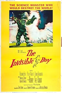 Главный постер фильма «Невидимый мальчик (1957)»