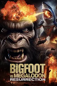 Постер к мультфильму «Bigfoot vs Megalodon: Resurrection (2025)»
